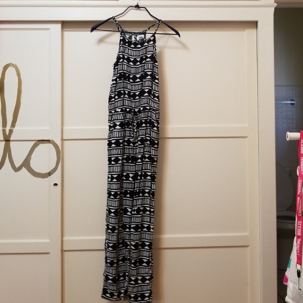Black and white romper